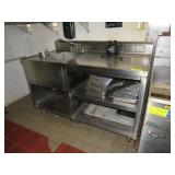 STIANLESS STEEL TABLE W/ SINK