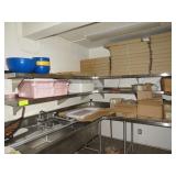 S/S CORNER WALL SHELVES