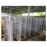 ALUMINUM ROLLING BAKERS RACKS