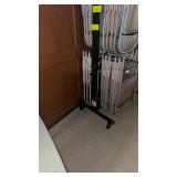 FOLDING CHAIR CART, NO CHAIRS