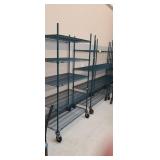 GREEN COATED METRO RACKS