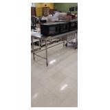 SS TABLE  W/DRAWER