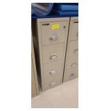 FIRE KING 4 DRAWER FILE CABINET