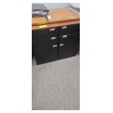 BLACK FILE CABINETS