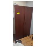 2 DOOR WOOD CABINET