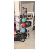LOT OF WEIGHTS ,AND BALLS