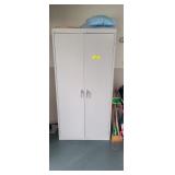 2 DOOR CABINET W/ CONTENTS