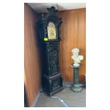 BLACK GRANDFATHER CLOCK