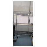 CURTAIN ON ROLLING  RACK