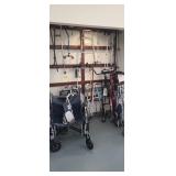 LOT OF WALKERS, CANES ,WHEELCHAIR