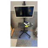 LG MONITOR ON MOBILE STAND