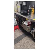 SS TABLE  W/ UNDERSHELF