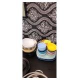 LOT OF BOWLS AND  PLATES