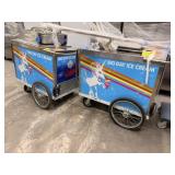 Ice Cream Cart with Stainless Steel Body