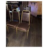 METAL BASE LEATHER CHAIRS