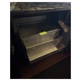 SS ICE BIN WITH DOUBLE SPEED RAIL