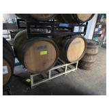 WOODEN BARREL + BRACKET