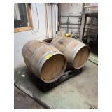 WOODEN BARREL W BRACKET