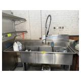 SS 3 COMPARTMENT SINK