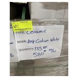 4 X 4 CERAMIC - CUSHION WHITE