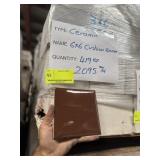 6 X 6 CERAMIC - CUSHION BROWN