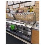 DUKE 5 FT SS BAIN MARIE W/ CURVED GLASS