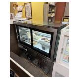 MARCHIA 4 FT SS REFRIGERATED SHOWCASE W CURVED