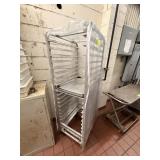 BAKERS RACK ON CASTER W COVER