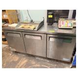TURBO AIR M3 SS 3 DOOR LOWBOY REFRIGERATOR