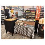 DISPLAY TABLES AND BUTCHER BLOCK