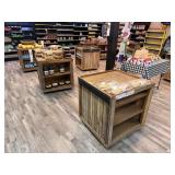 ROLLING WOODEN RACK / ISLAND