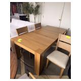 84" 5 Piece Dining Set (1 Table, 4 Chairs)