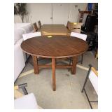48" Round Solid Wood Dining Table