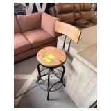 Swivel Wooden Barstool