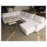 Abbyson	Larissa 4-piece Fabric Chaise Sectional -