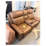 Abbyson	Gilmore Leather Manual Reclining Loveseat