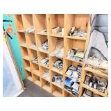 LOT OF PLUMBING SUPPLY ON SHELF