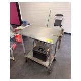 SS TABLE W MANUAL CAN OPENER