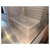 CLEAR CAMBRO FOOD PANS W/ LID