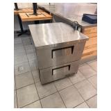 TRUE SS 2 DRAWER LOWBOY REFRIGERATOR - MODEL TUC-