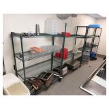 GREEN COATED METRO RACKS - ASSORTED