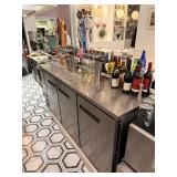 AVANTCO 3 DOOR BLACK BACK BAR KEGURATOR 2 TOWER 8