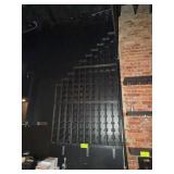 Large Black Wall-Mounted Wine Rack