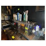 Draft beer tap system with 16 taps
