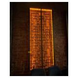 Decorative Metal Wall Panel with Integrated LED