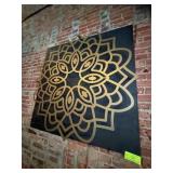 Lotus Metal Wall Art Panel