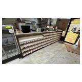 Metal Store Shelving Unit with Countertop