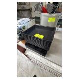 Black Plastic Serving Trays