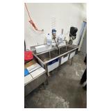 Stainless Steel Three-Compartment Sink