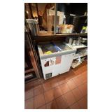 Glass Top Commercial Ice Cream Freezer